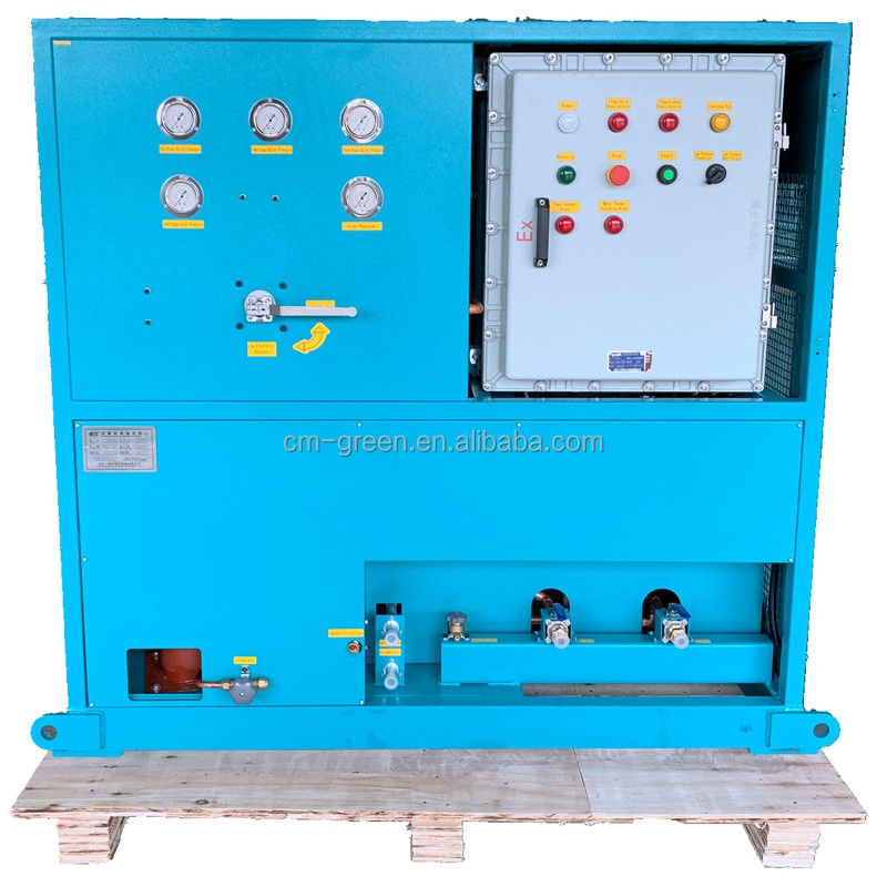 large displacement 25HP refrigerant gas recovery unit ISO tank residual gas transfer charging machine